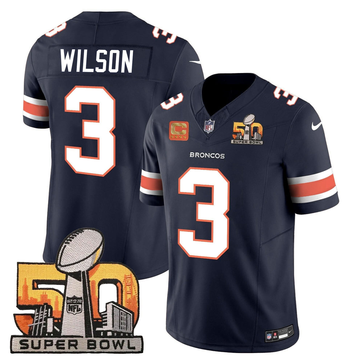 DB Super Bowl 50 Patch Vapor Jersey