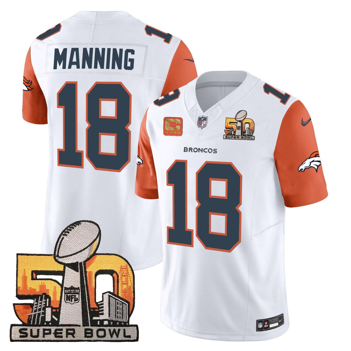 DB Super Bowl 50 Patch Vapor Jersey