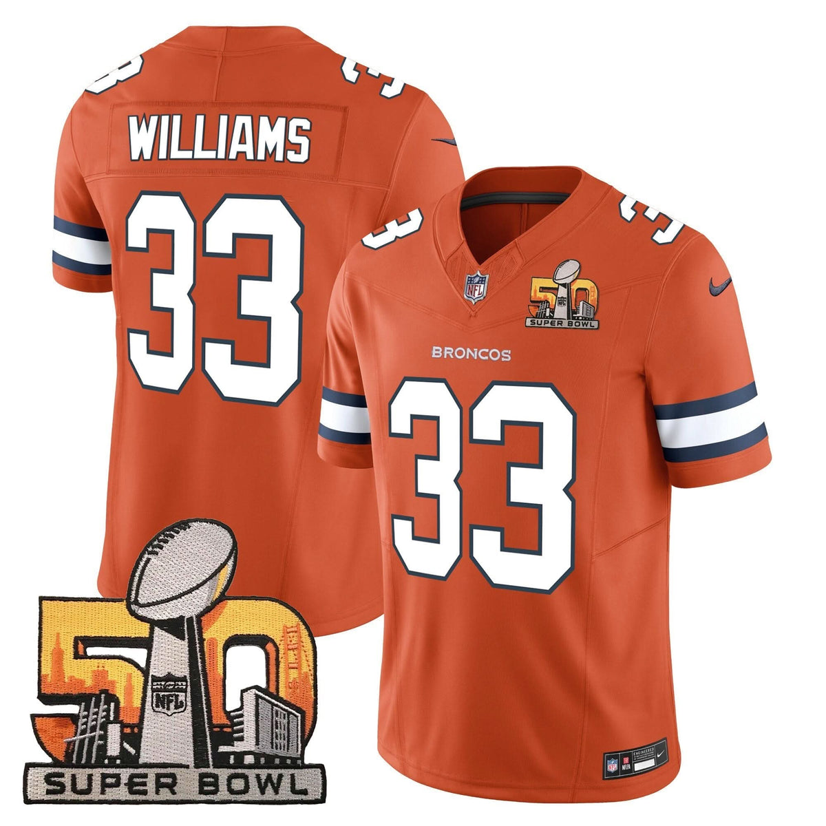 DB Super Bowl 50 Patch Vapor Jersey