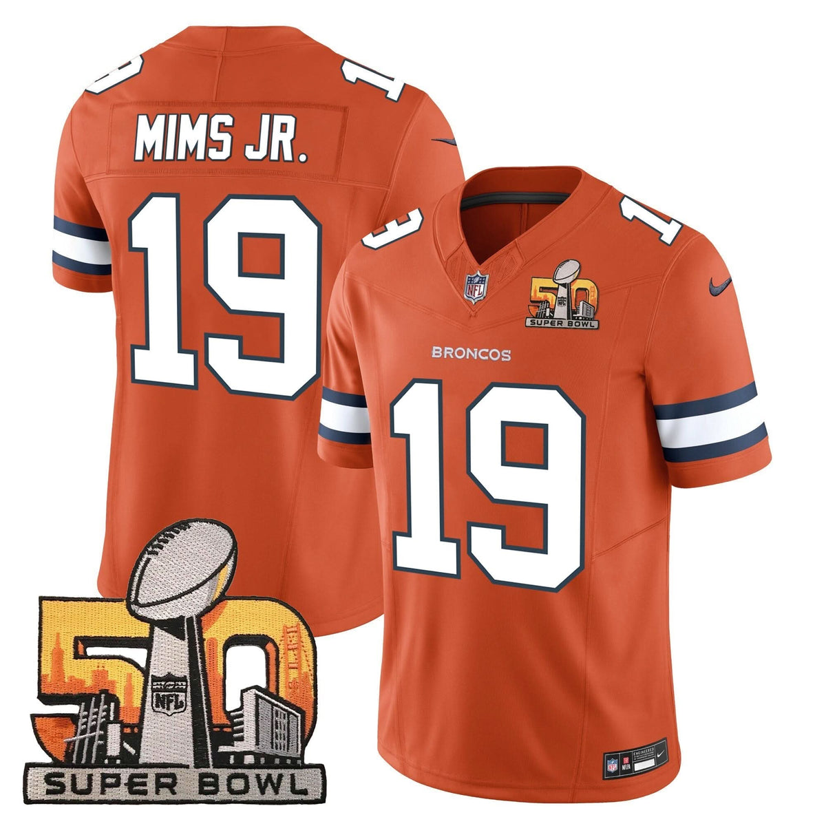 DB Super Bowl 50 Patch Vapor Jersey