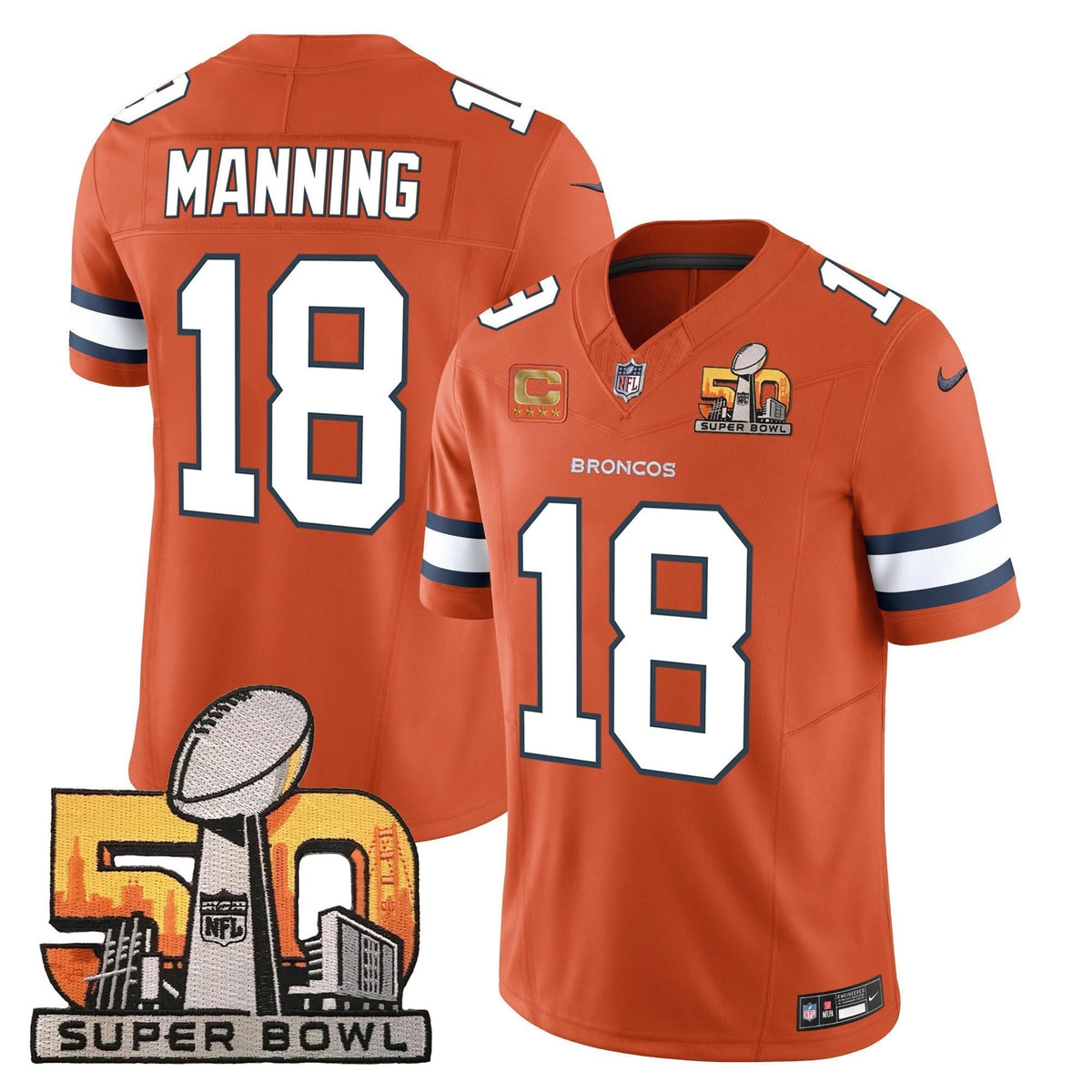 DB Super Bowl 50 Patch Vapor Jersey