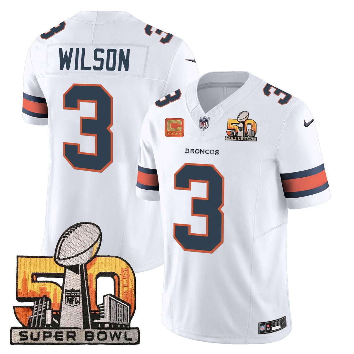DB Super Bowl 50 Patch Vapor Jersey