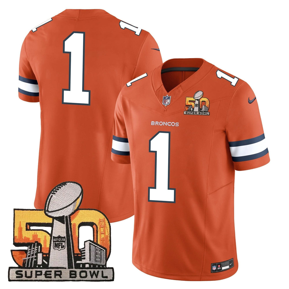 DB Super Bowl 50 Patch Vapor Jersey