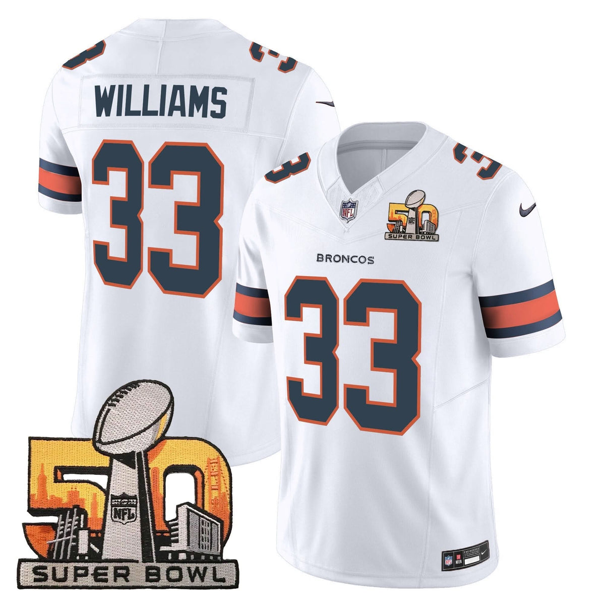 DB Super Bowl 50 Patch Vapor Jersey