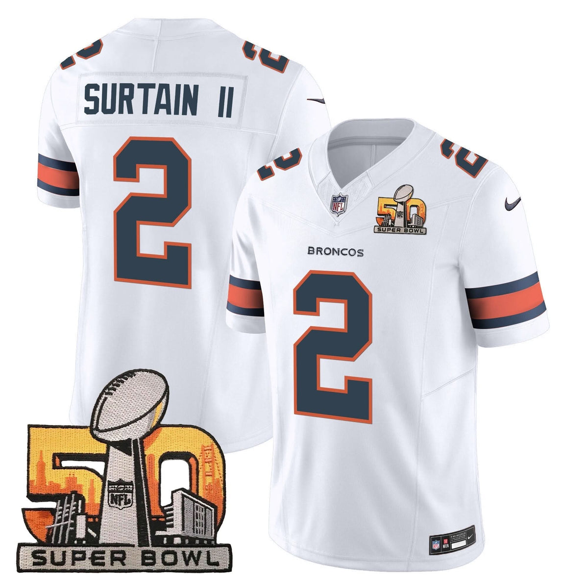 DB Super Bowl 50 Patch Vapor Jersey