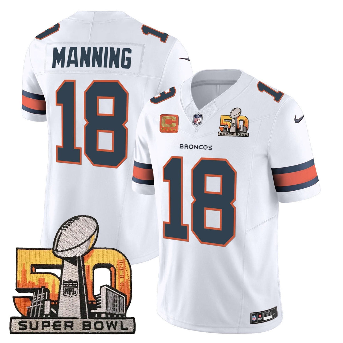 DB Super Bowl 50 Patch Vapor Jersey
