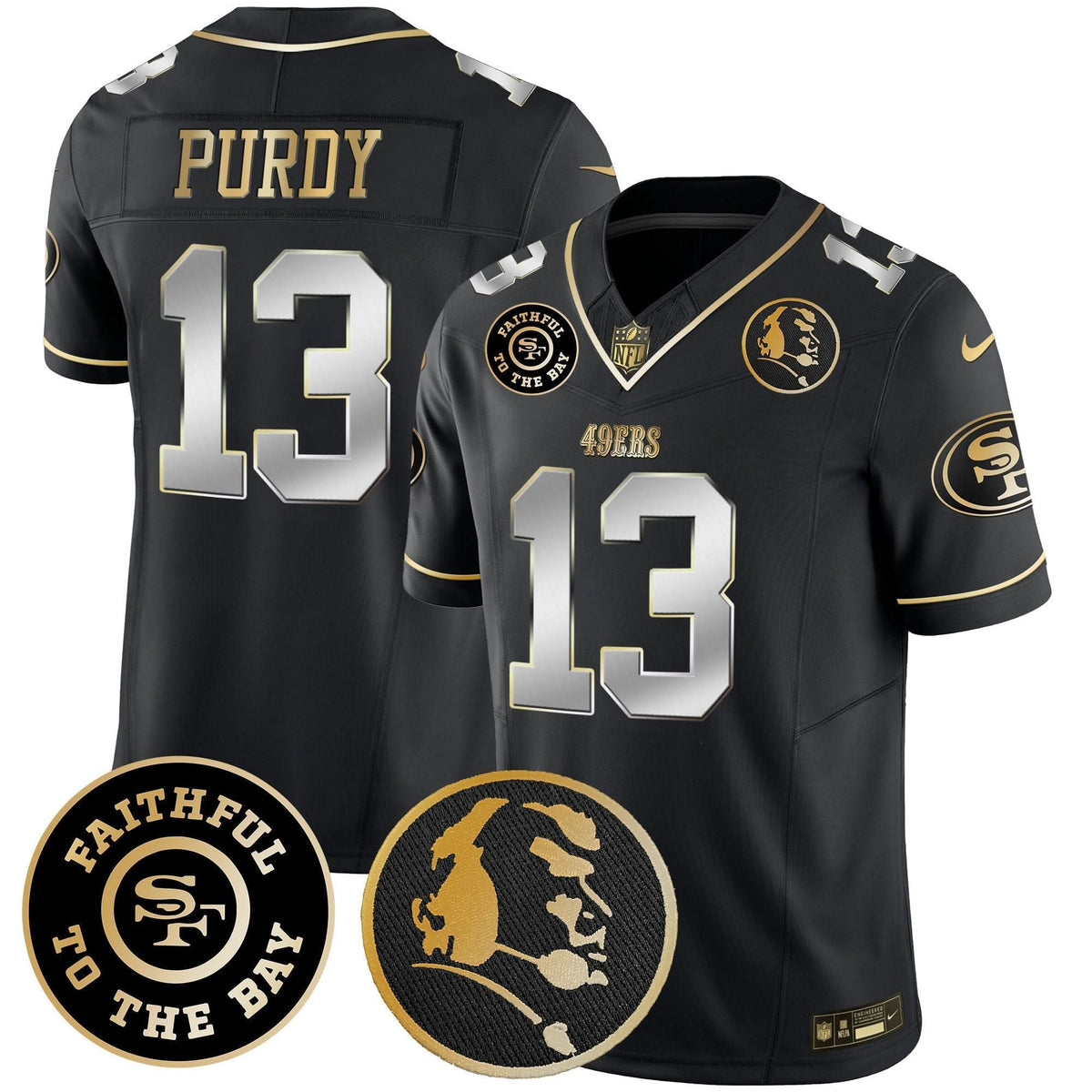 SF Faithful & John Madden Patch Vapor Jersey
