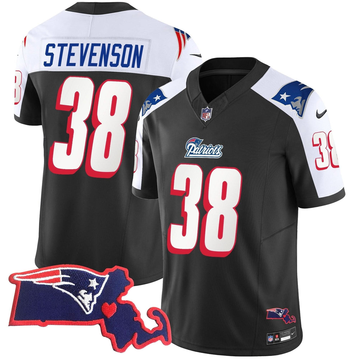 NE 1996 Throwback State Patch Vapor Jersey