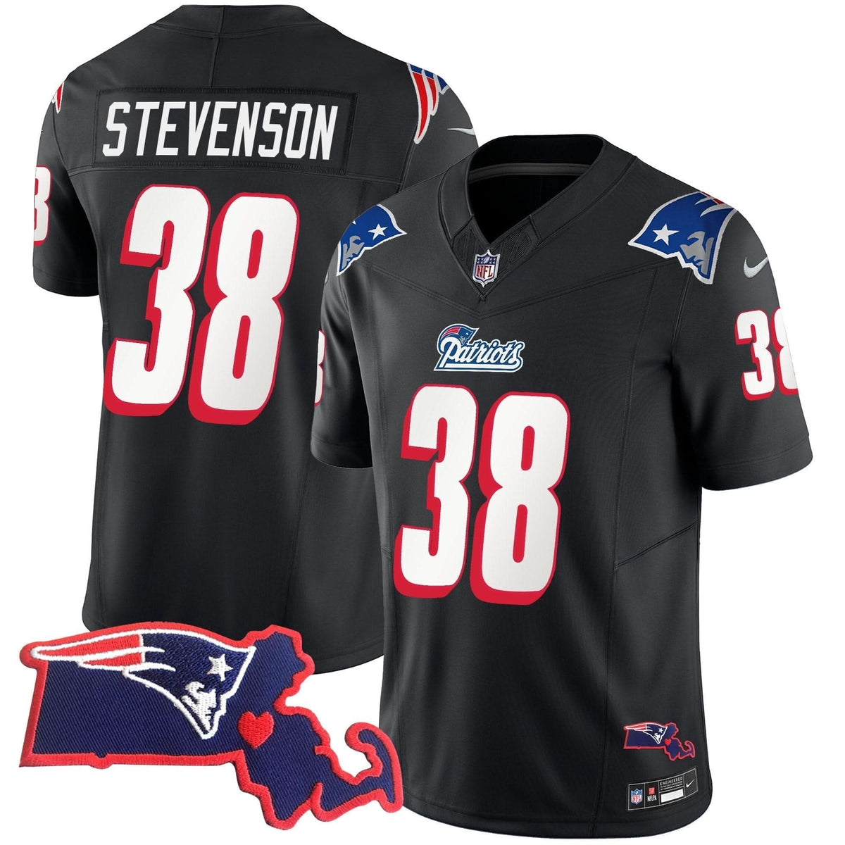 NE 1996 Throwback State Patch Vapor Jersey