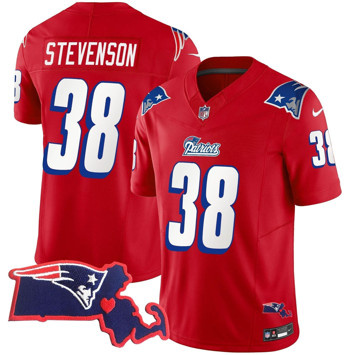 NE 1996 Throwback State Patch Vapor Jersey