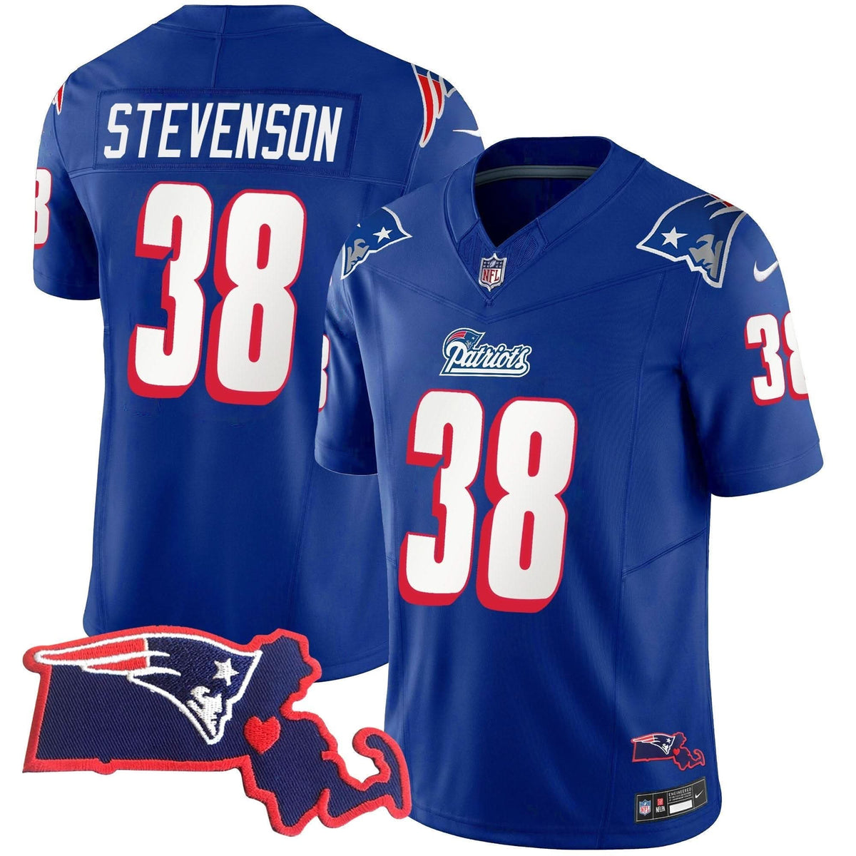 NE 1996 Throwback State Patch Vapor Jersey