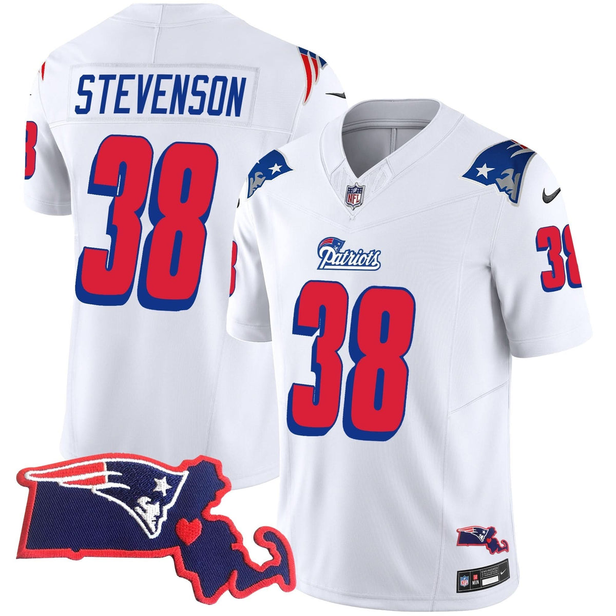 NE 1996 Throwback State Patch Vapor Jersey