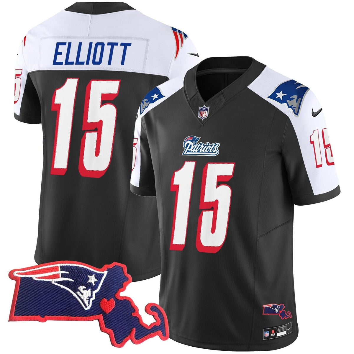 NE 1996 Throwback State Patch Vapor Jersey