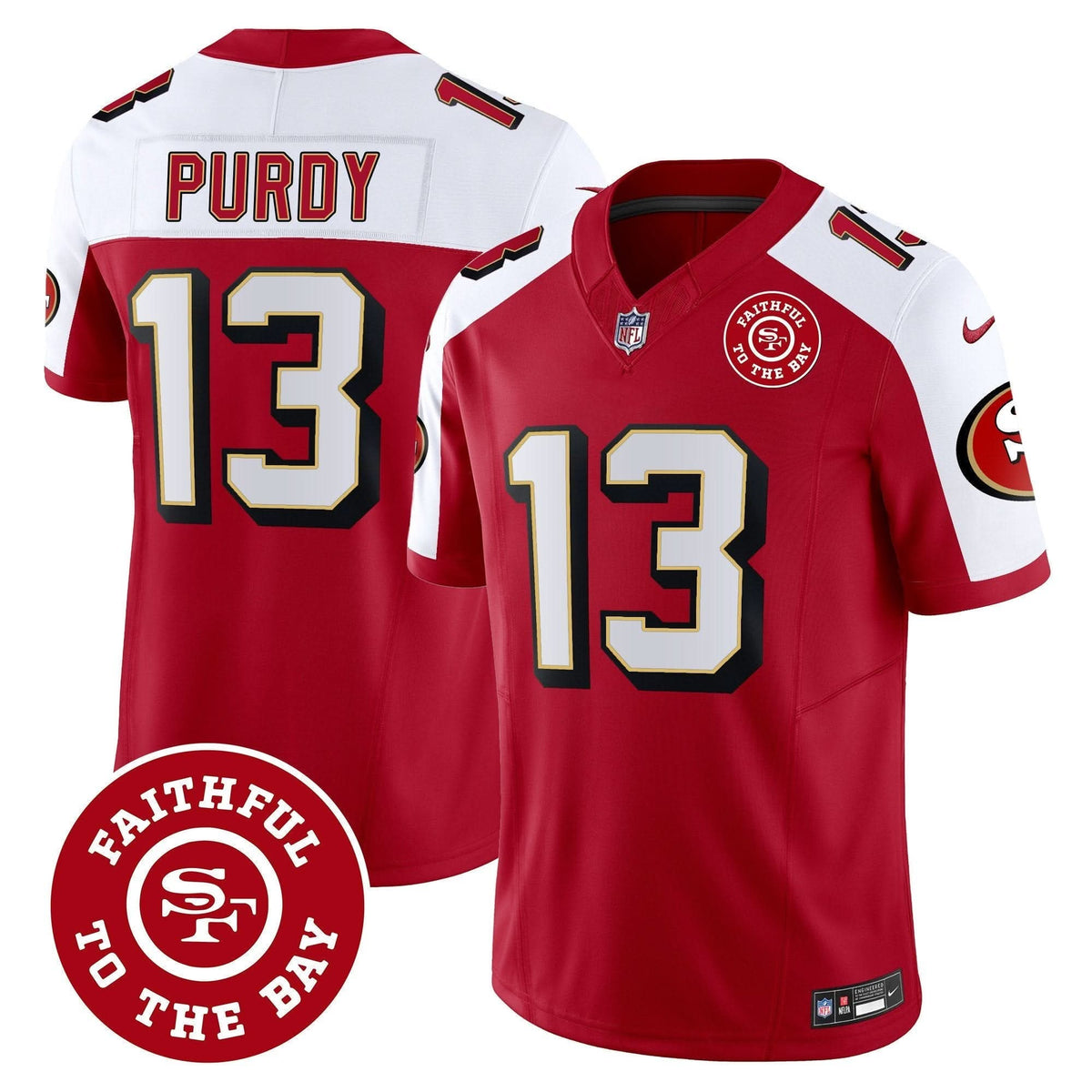 SF Throwback Faithful To The Bay Patch Vapor Limited Jersey