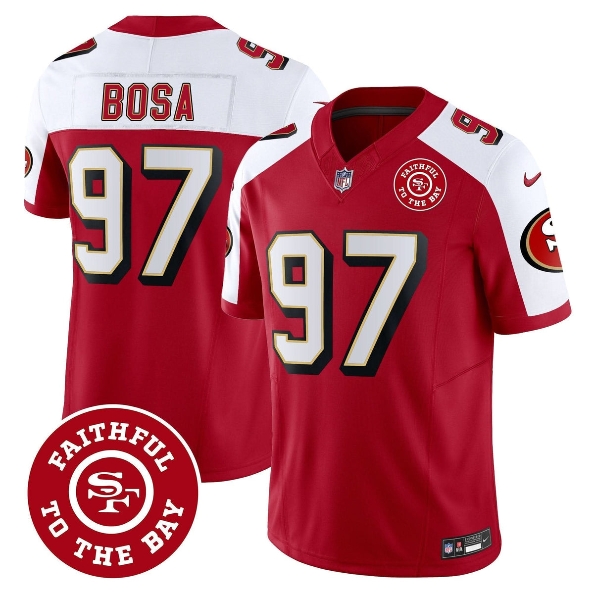 SF Throwback Faithful To The Bay Patch Vapor Limited Jersey