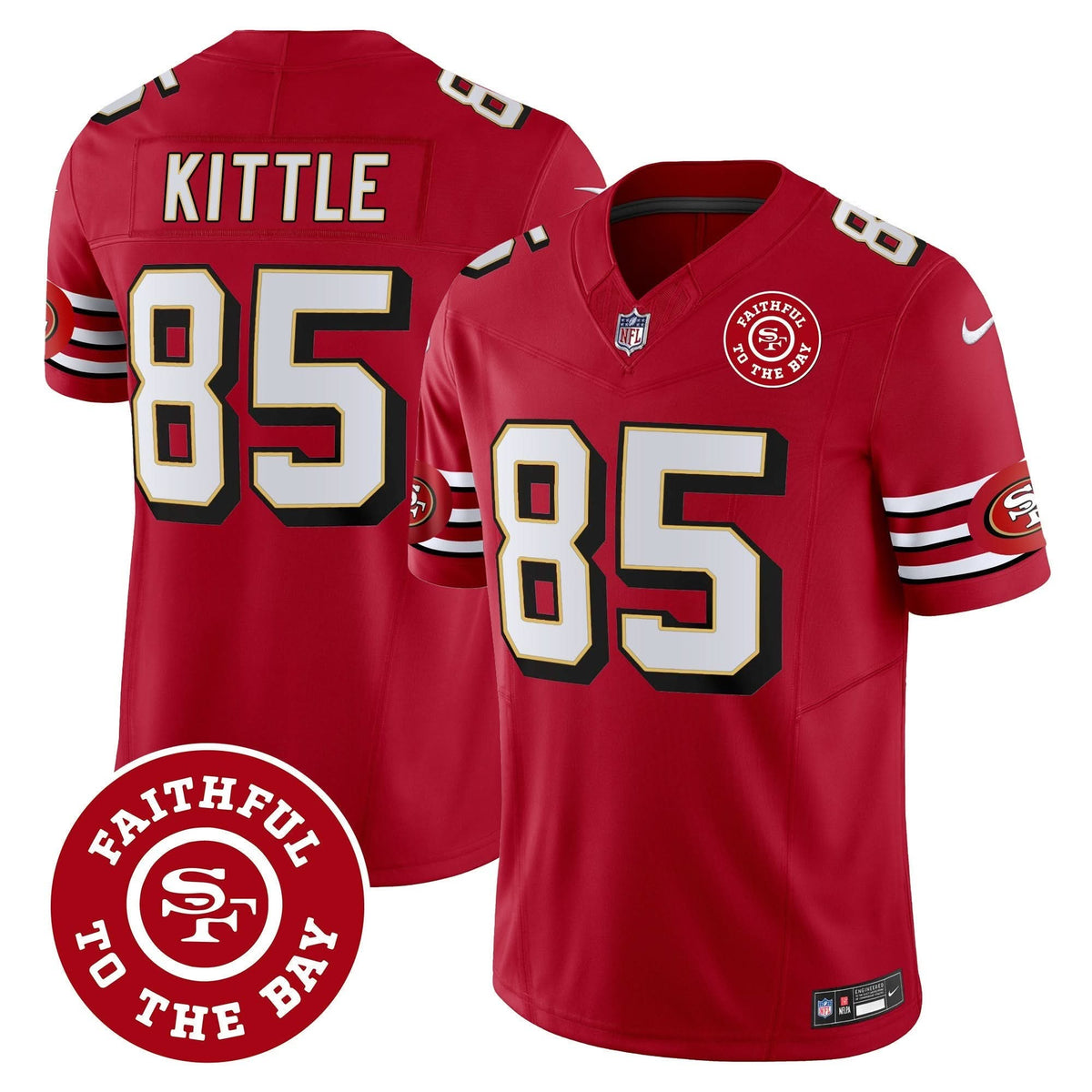 SF Throwback Faithful To The Bay Patch Vapor Limited Jersey
