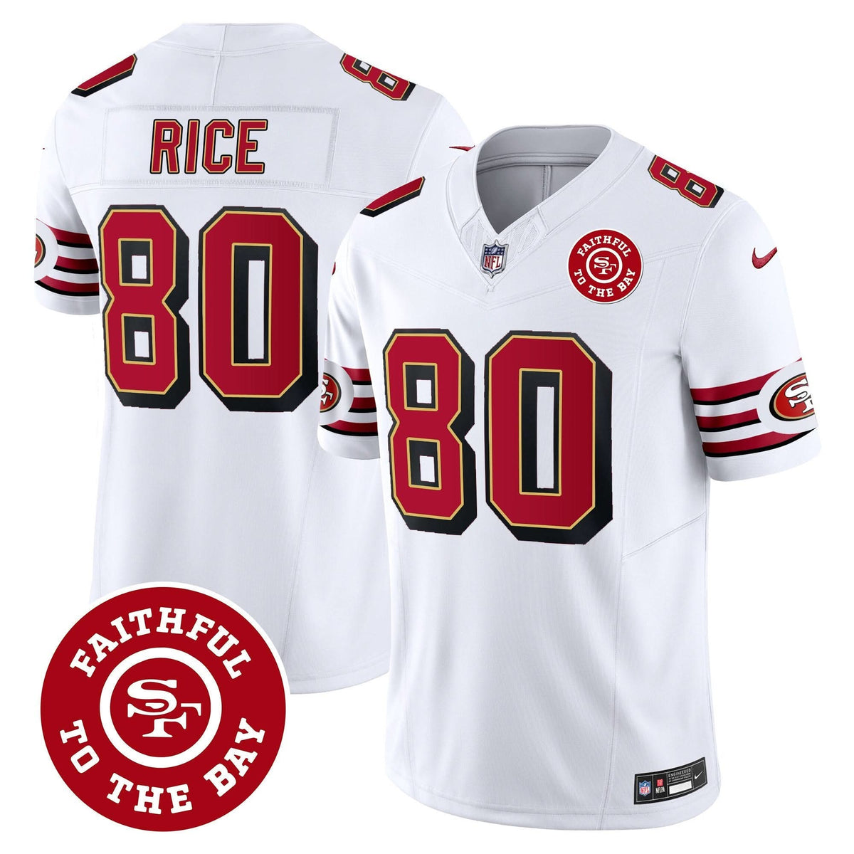 SF Throwback Faithful To The Bay Patch Vapor Limited Jersey