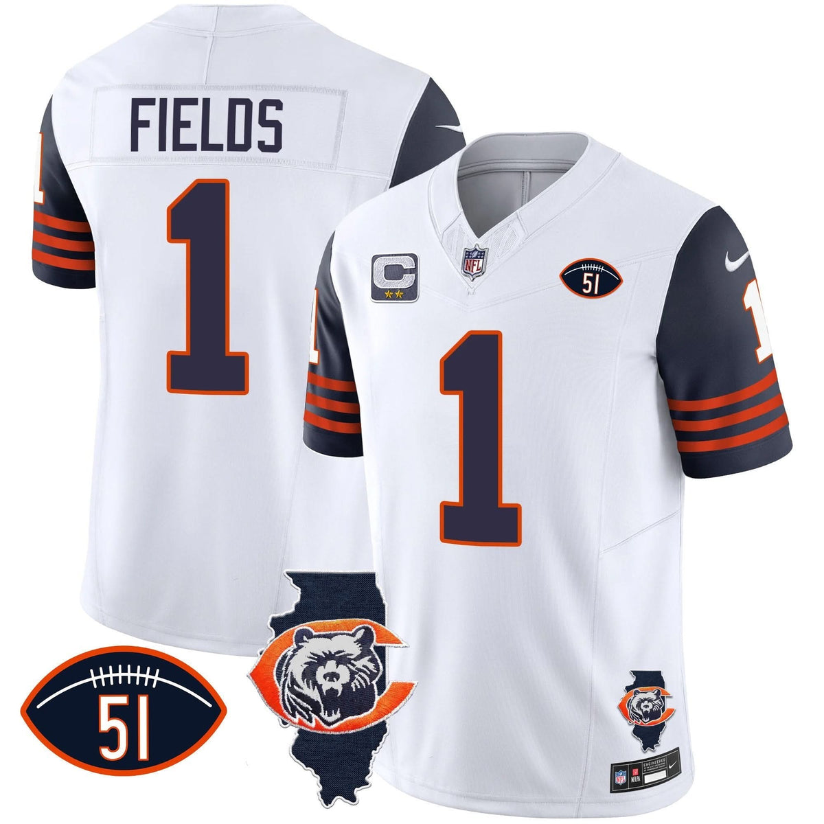 CHI Throwback Illinois Patch Vapor Jersey