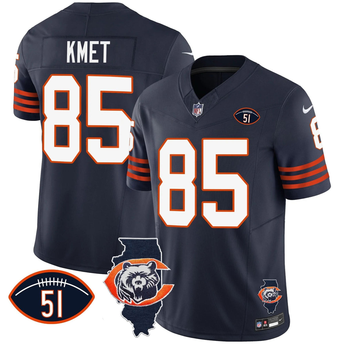 CHI Throwback Illinois Patch Vapor Jersey