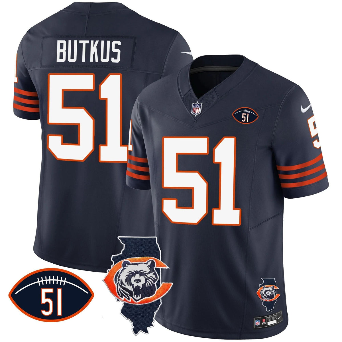 CHI Throwback Illinois Patch Vapor Jersey