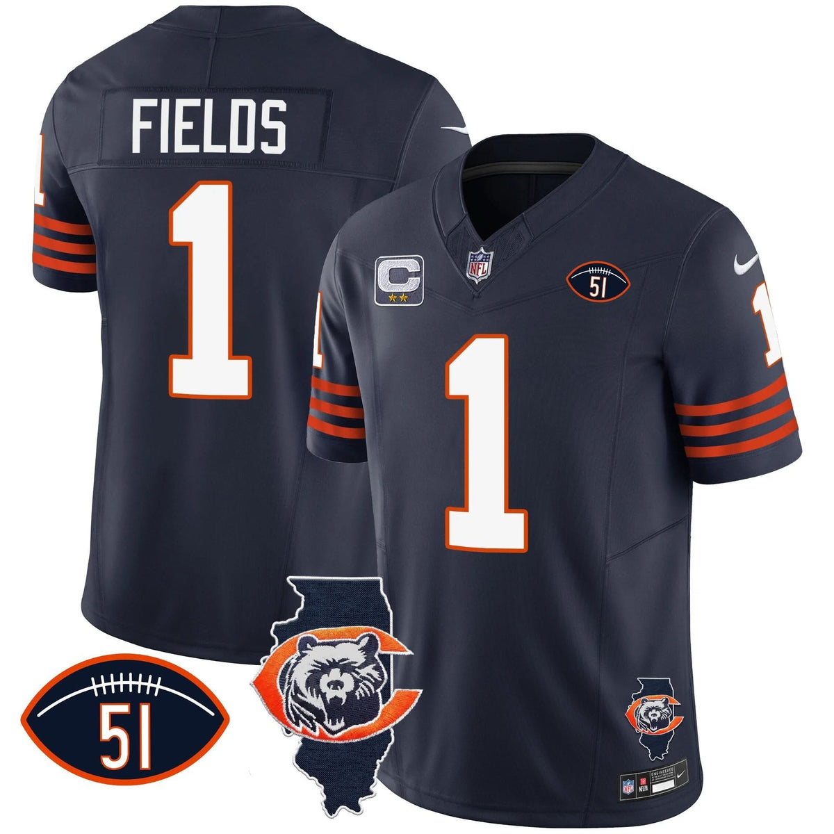 CHI Throwback Illinois Patch Vapor Jersey