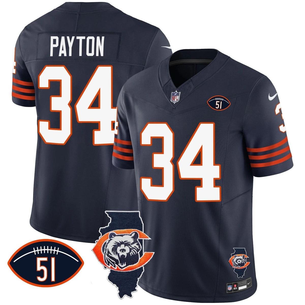 CHI Throwback Illinois Patch Vapor Jersey