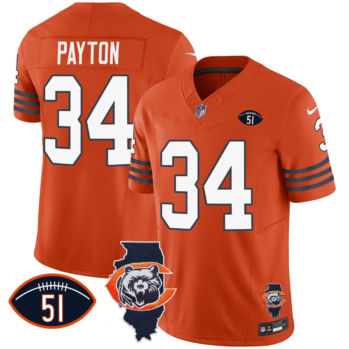 CHI Throwback Illinois Patch Vapor Jersey