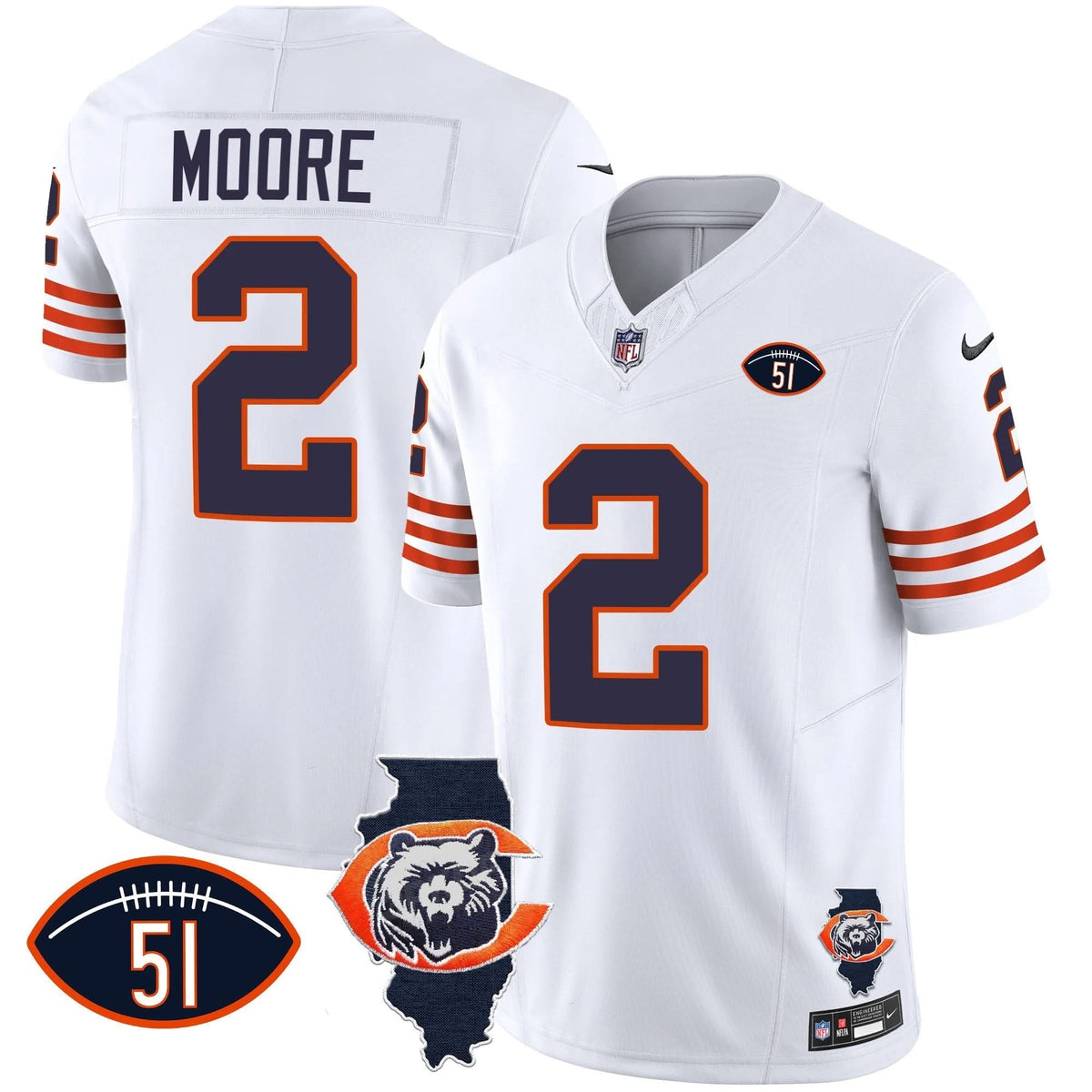 CHI Throwback Illinois Patch Vapor Jersey