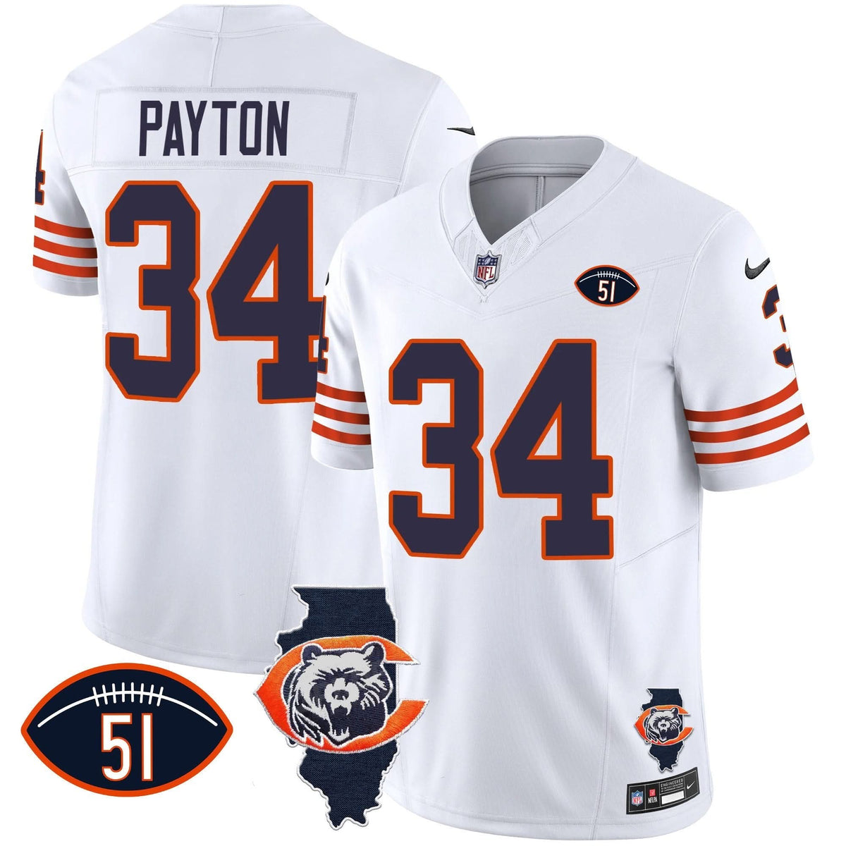 CHI Throwback Illinois Patch Vapor Jersey