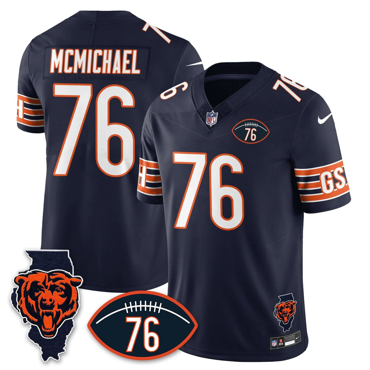 CB Honor Steve McMichael Jersey