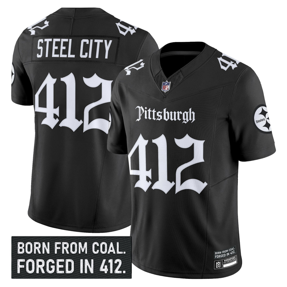 PIT 'Gothic Steel City Edition' Vapor Limited Jersey