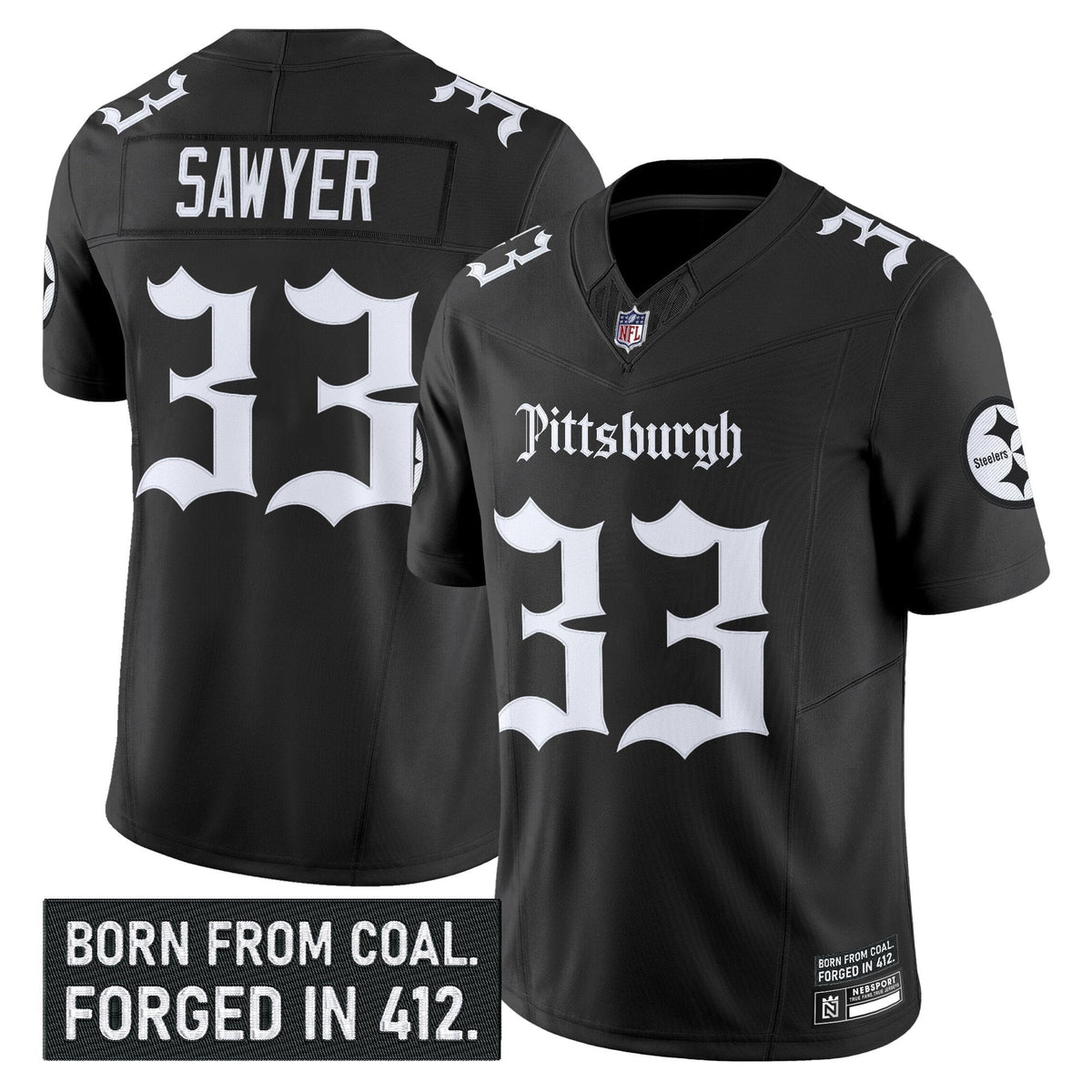 PIT 'Gothic Steel City Edition' Vapor Limited Jersey