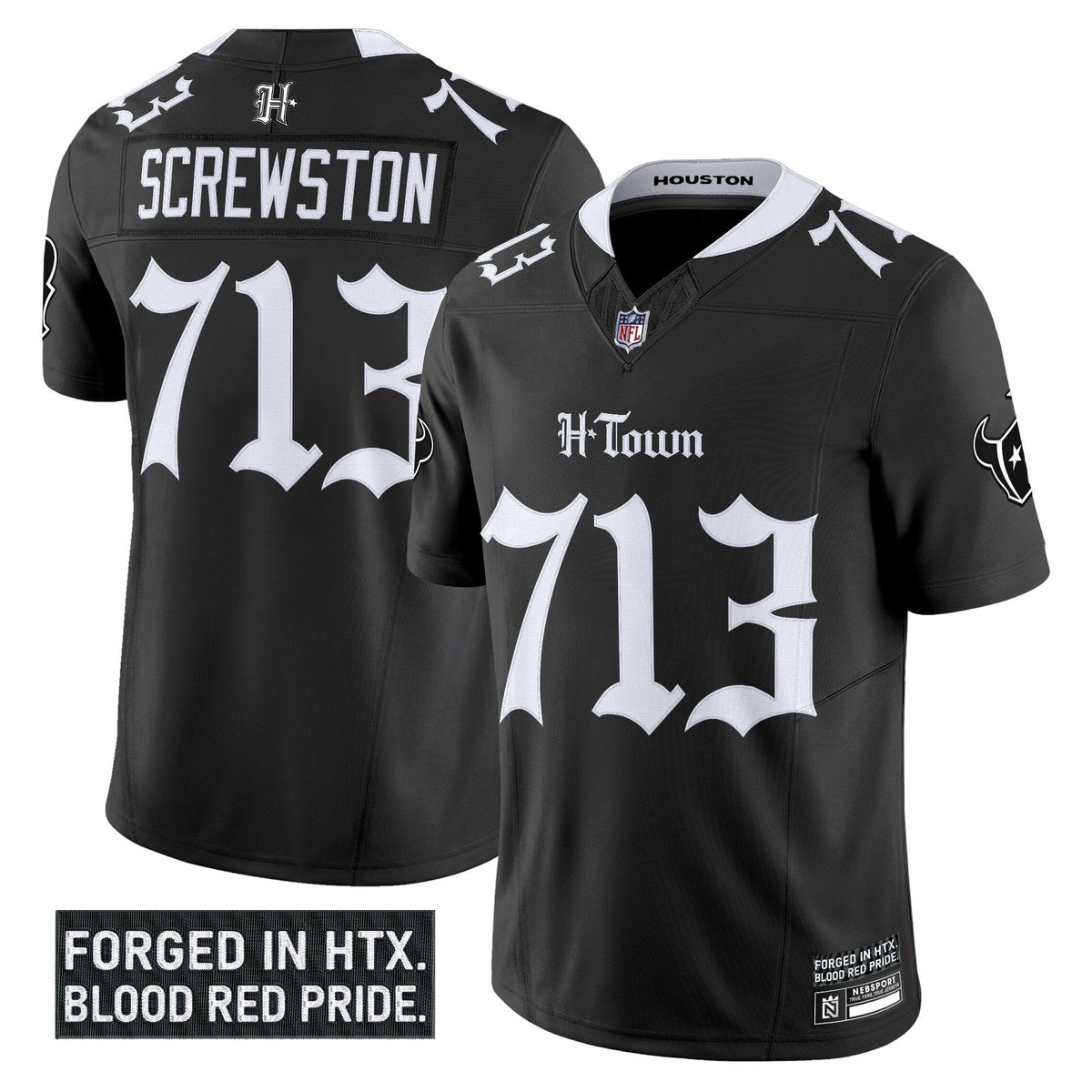 HOU 'Gothic Lone Star Shadows Edition' Vapor Limited Jersey