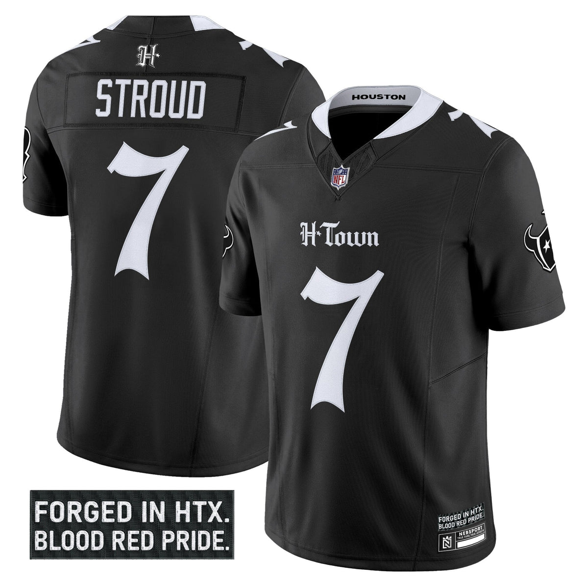 HOU 'Gothic Lone Star Shadows Edition' Vapor Limited Jersey