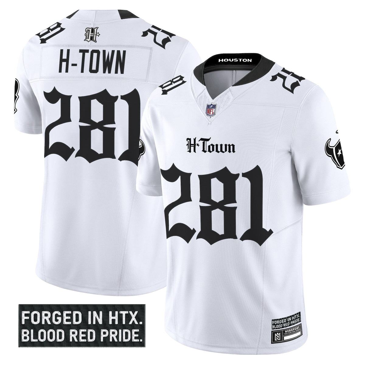 HOU 'Gothic Lone Star Shadows Edition' Vapor Limited Jersey