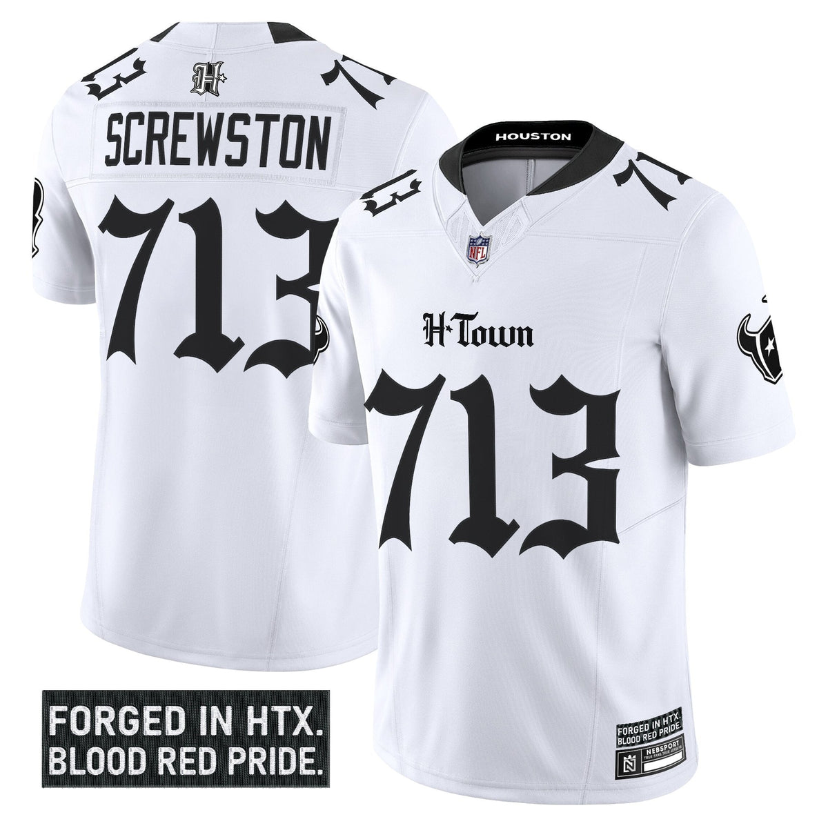 HOU 'Gothic Lone Star Shadows Edition' Vapor Limited Jersey