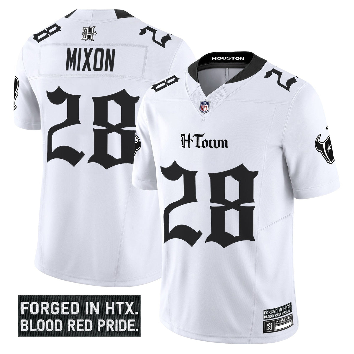 HOU 'Gothic Lone Star Shadows Edition' Vapor Limited Jersey