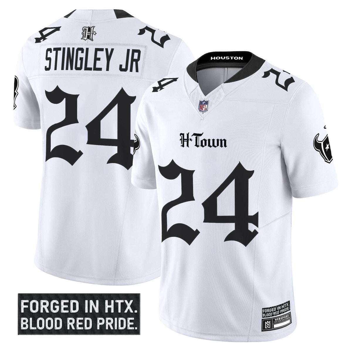 HOU 'Gothic Lone Star Shadows Edition' Vapor Limited Jersey