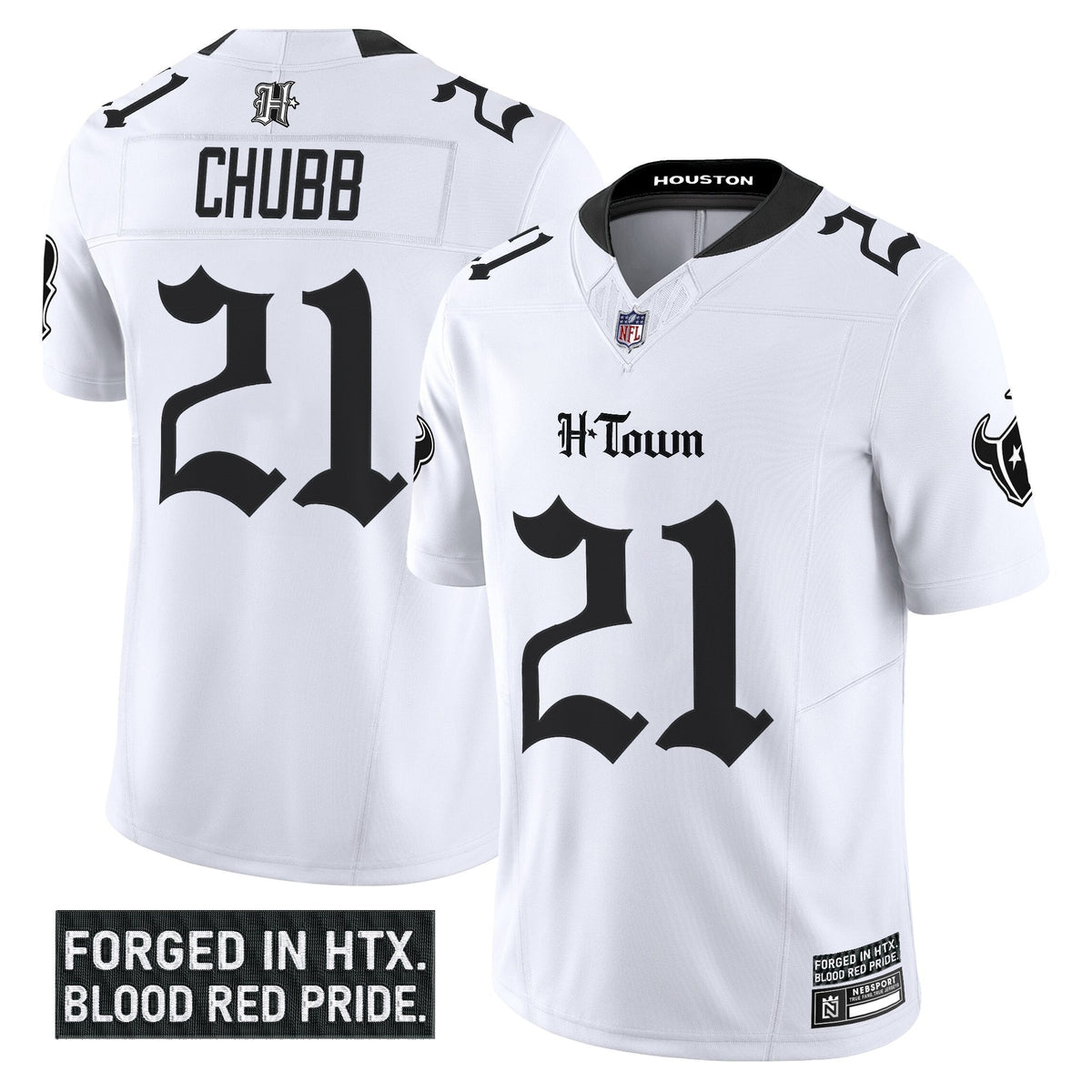 HOU 'Gothic Lone Star Shadows Edition' Vapor Limited Jersey