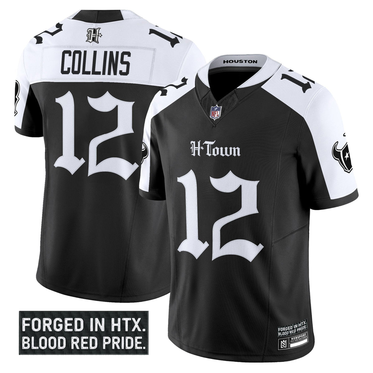 HOU 'Gothic Lone Star Shadows Edition' Vapor Limited Jersey
