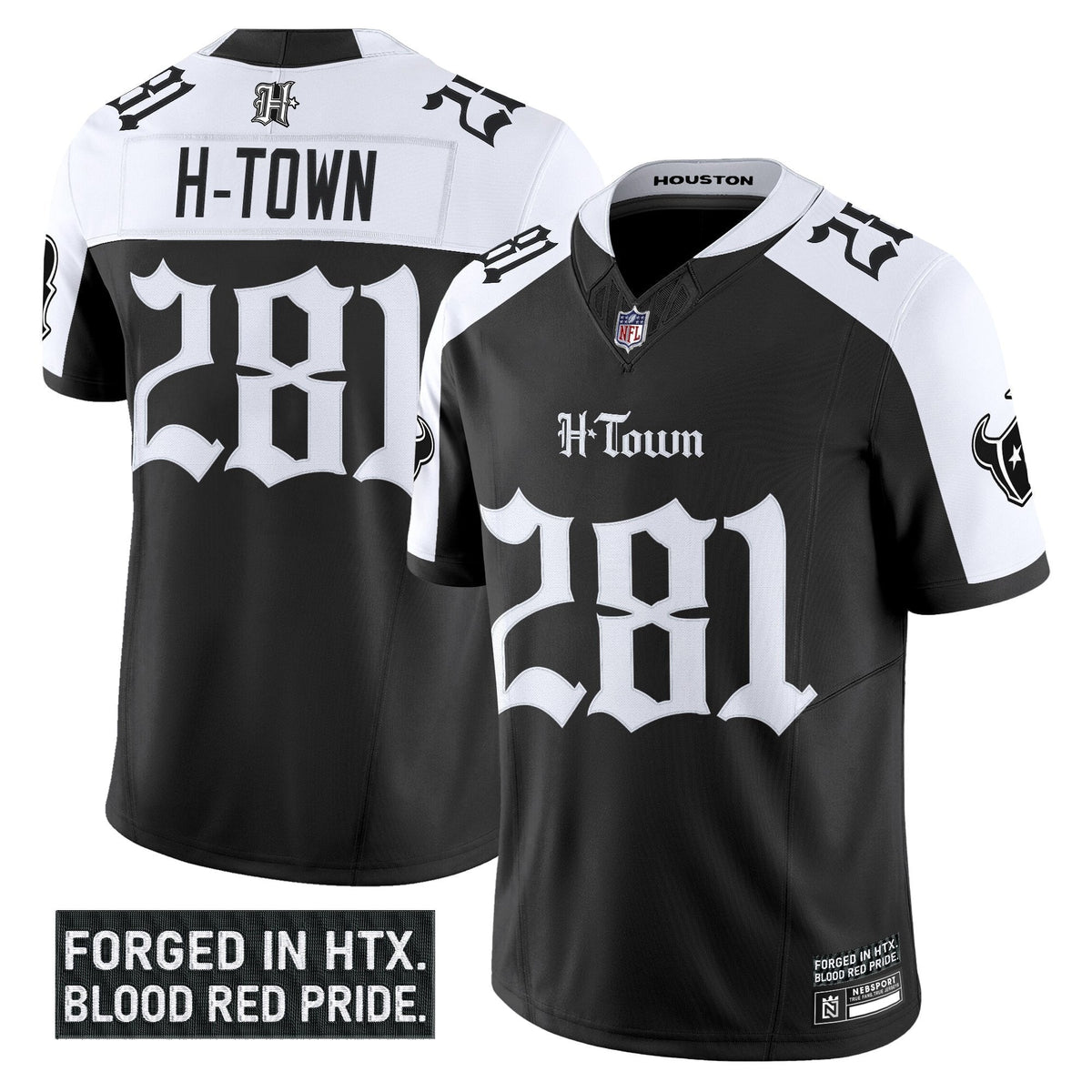 HOU 'Gothic Lone Star Shadows Edition' Vapor Limited Jersey