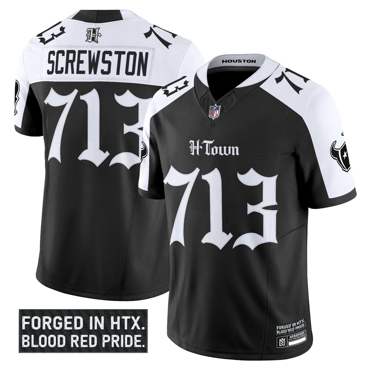 HOU 'Gothic Lone Star Shadows Edition' Vapor Limited Jersey