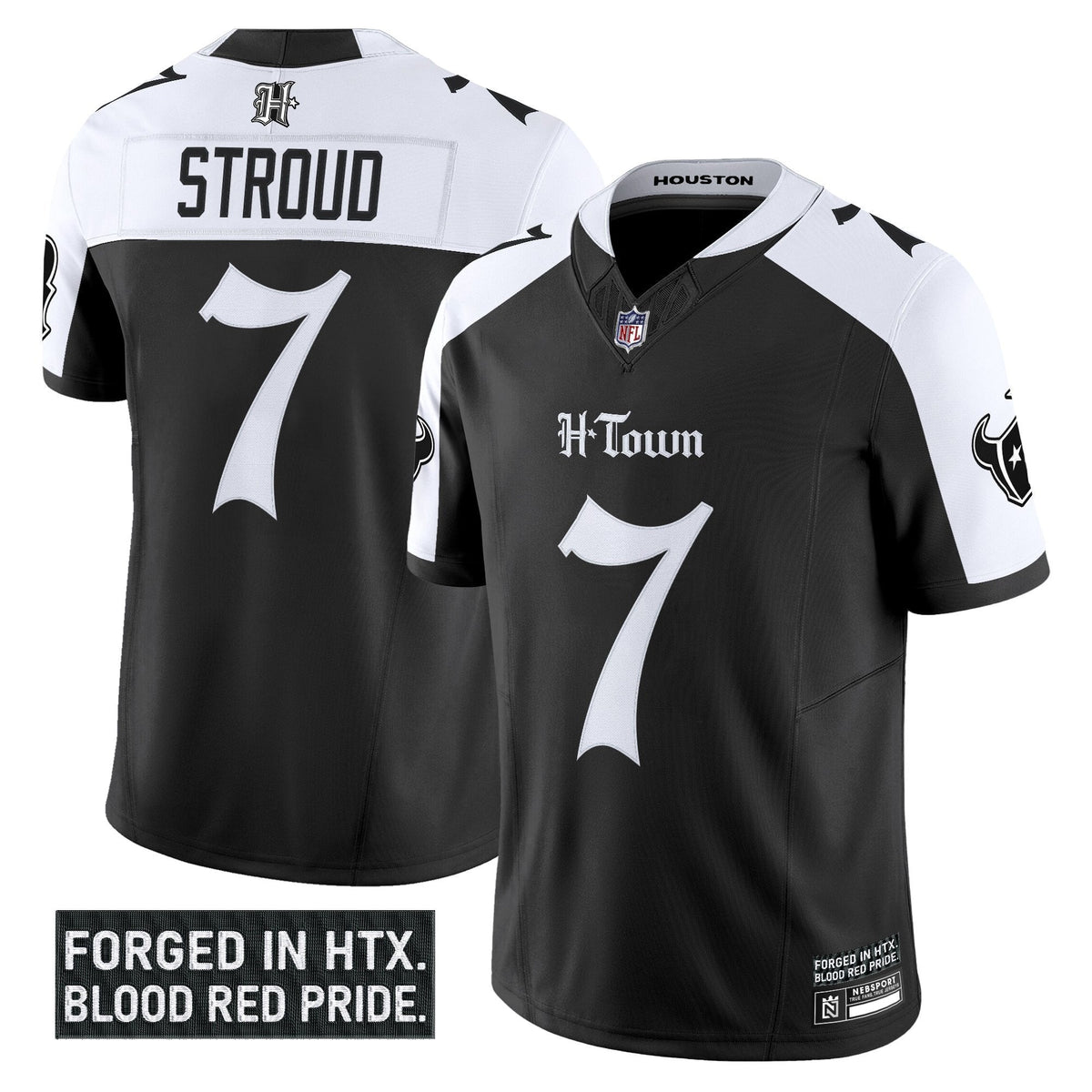 HOU 'Gothic Lone Star Shadows Edition' Vapor Limited Jersey