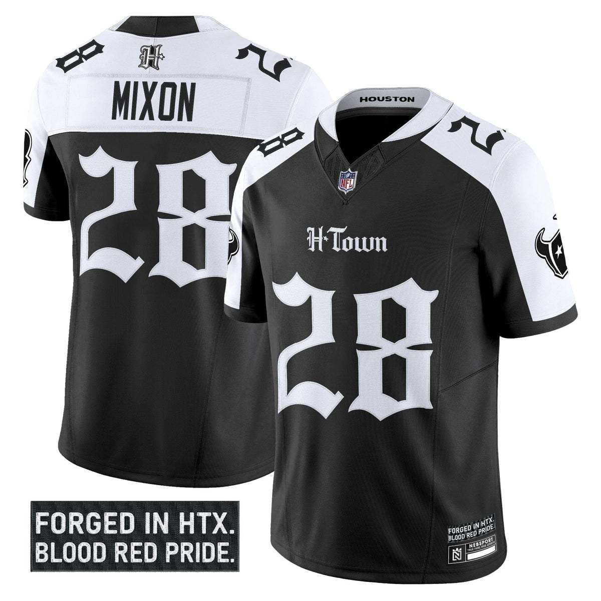 HOU 'Gothic Lone Star Shadows Edition' Vapor Limited Jersey