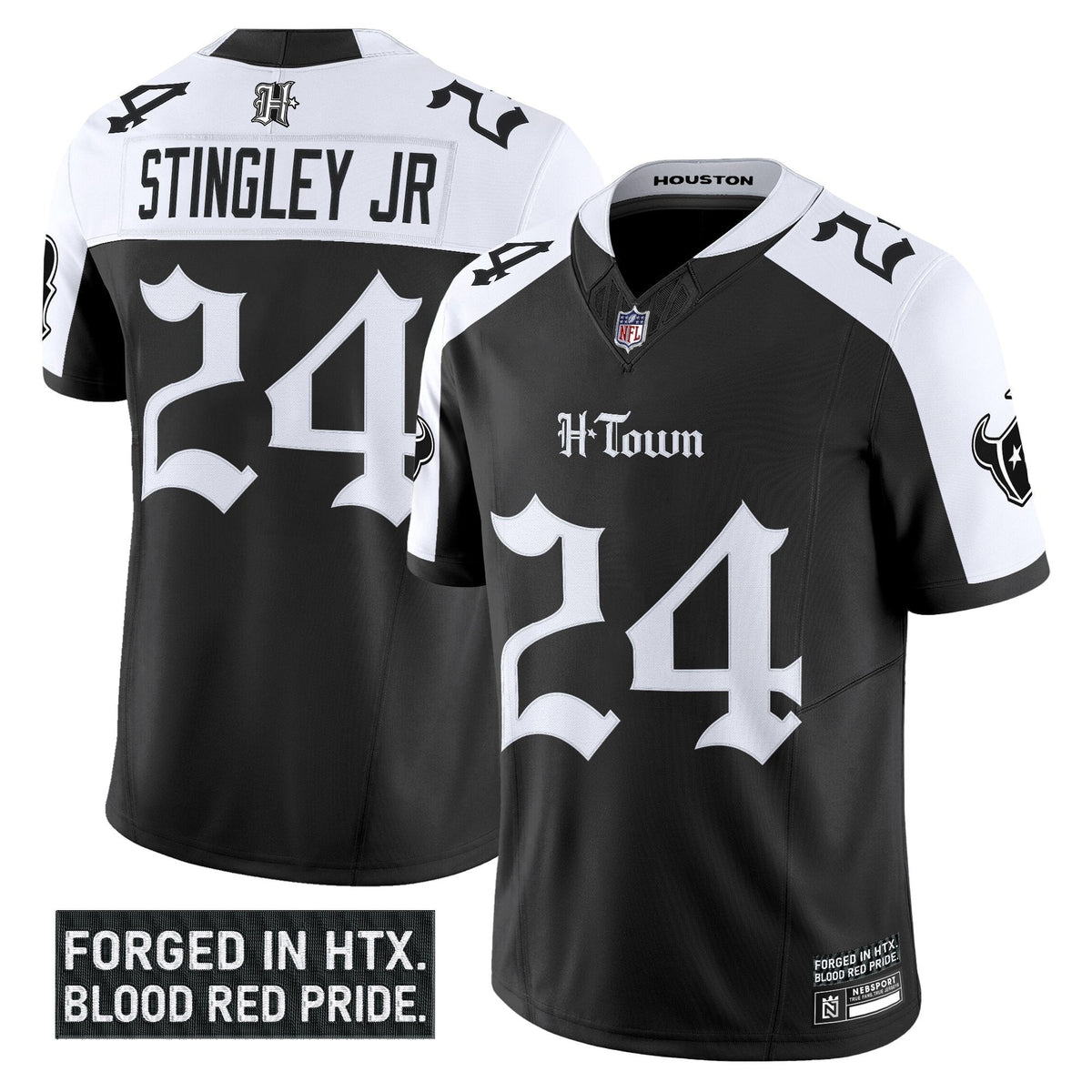 HOU 'Gothic Lone Star Shadows Edition' Vapor Limited Jersey