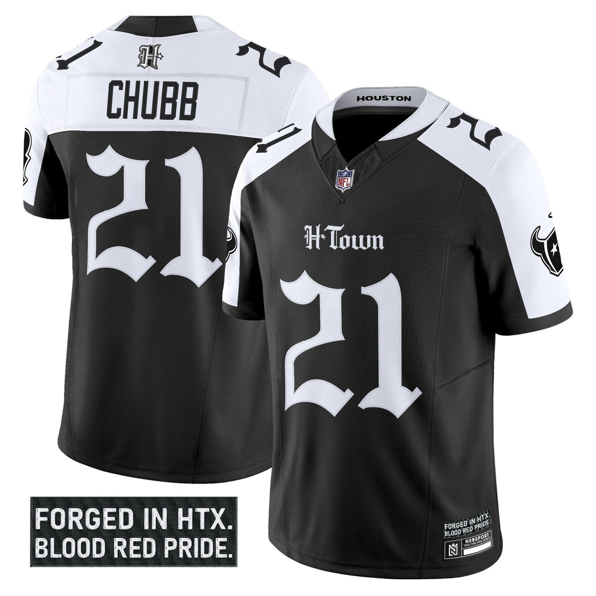 HOU 'Gothic Lone Star Shadows Edition' Vapor Limited Jersey