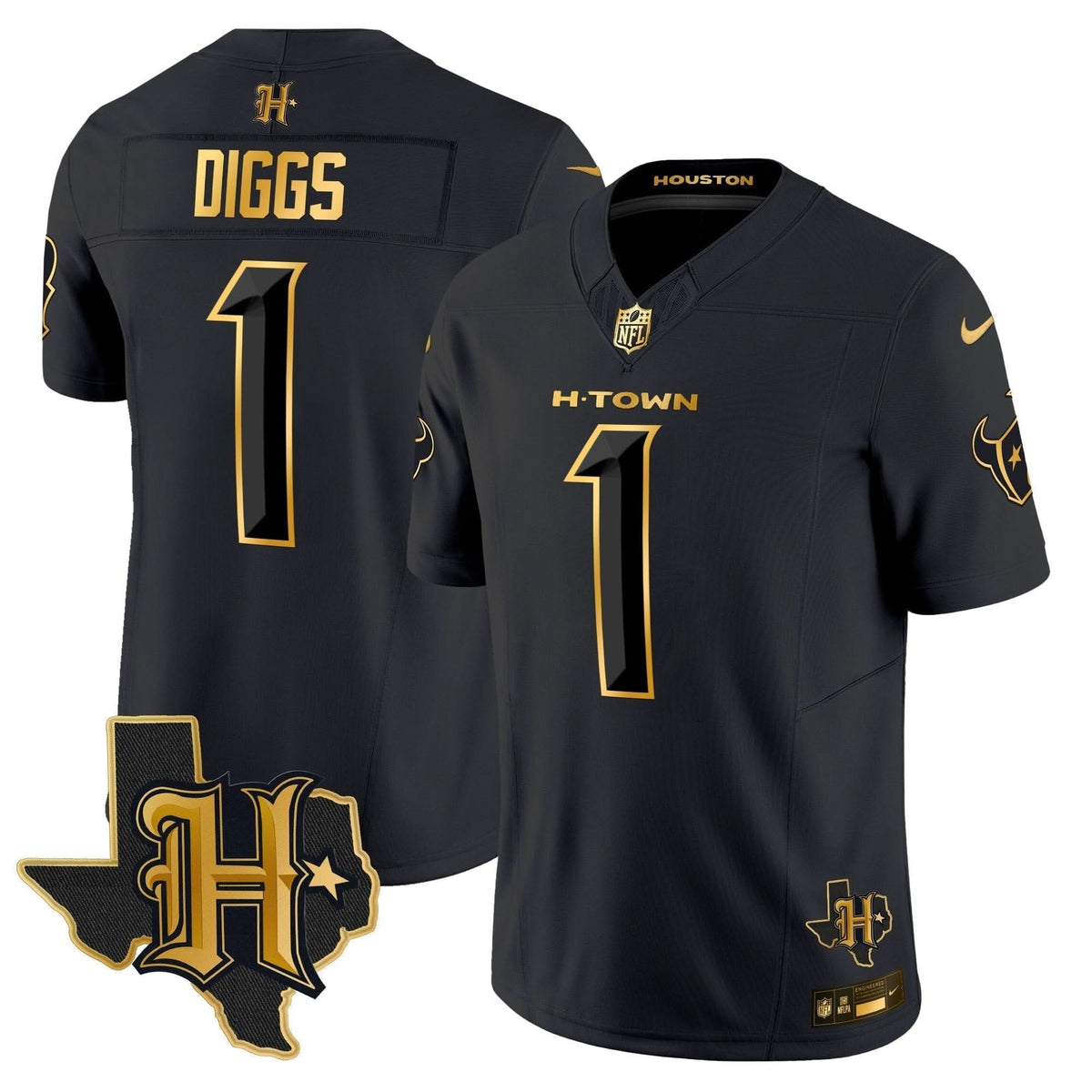 HT 2024 Texas Patch Gold Vapor Limited Jersey