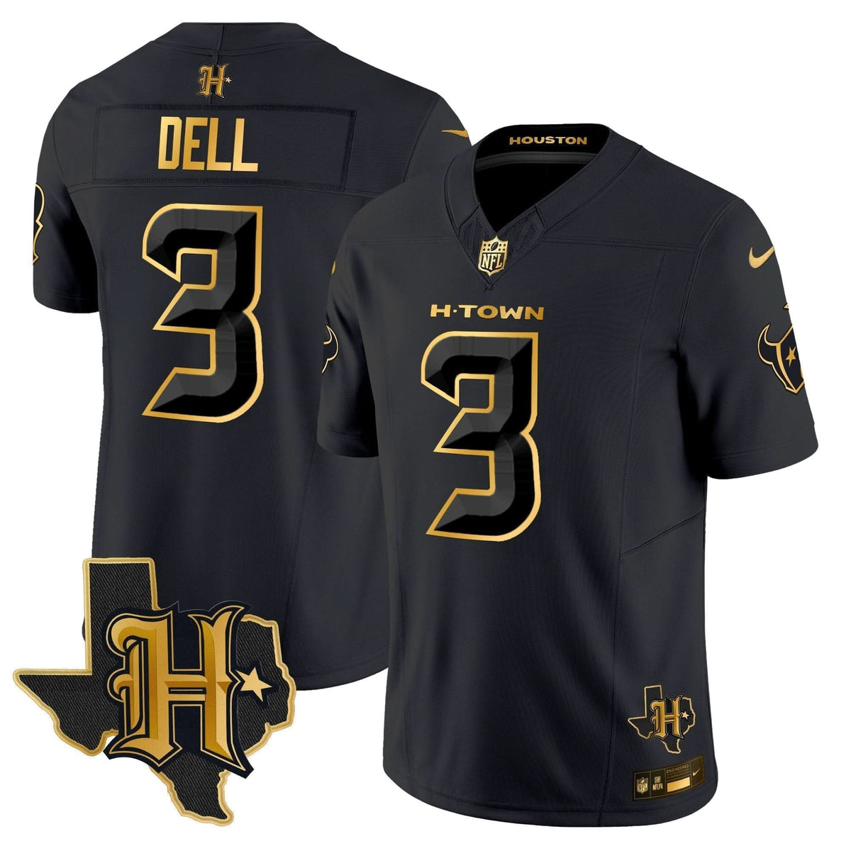 HT 2024 Texas Patch Gold Vapor Limited Jersey