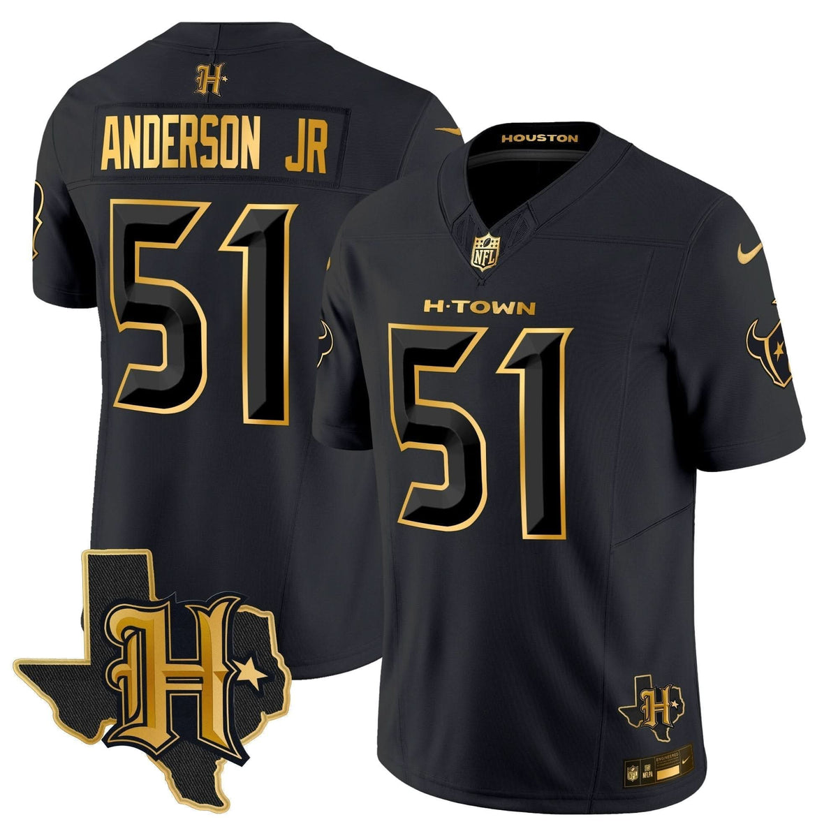 HT 2024 Texas Patch Gold Vapor Limited Jersey