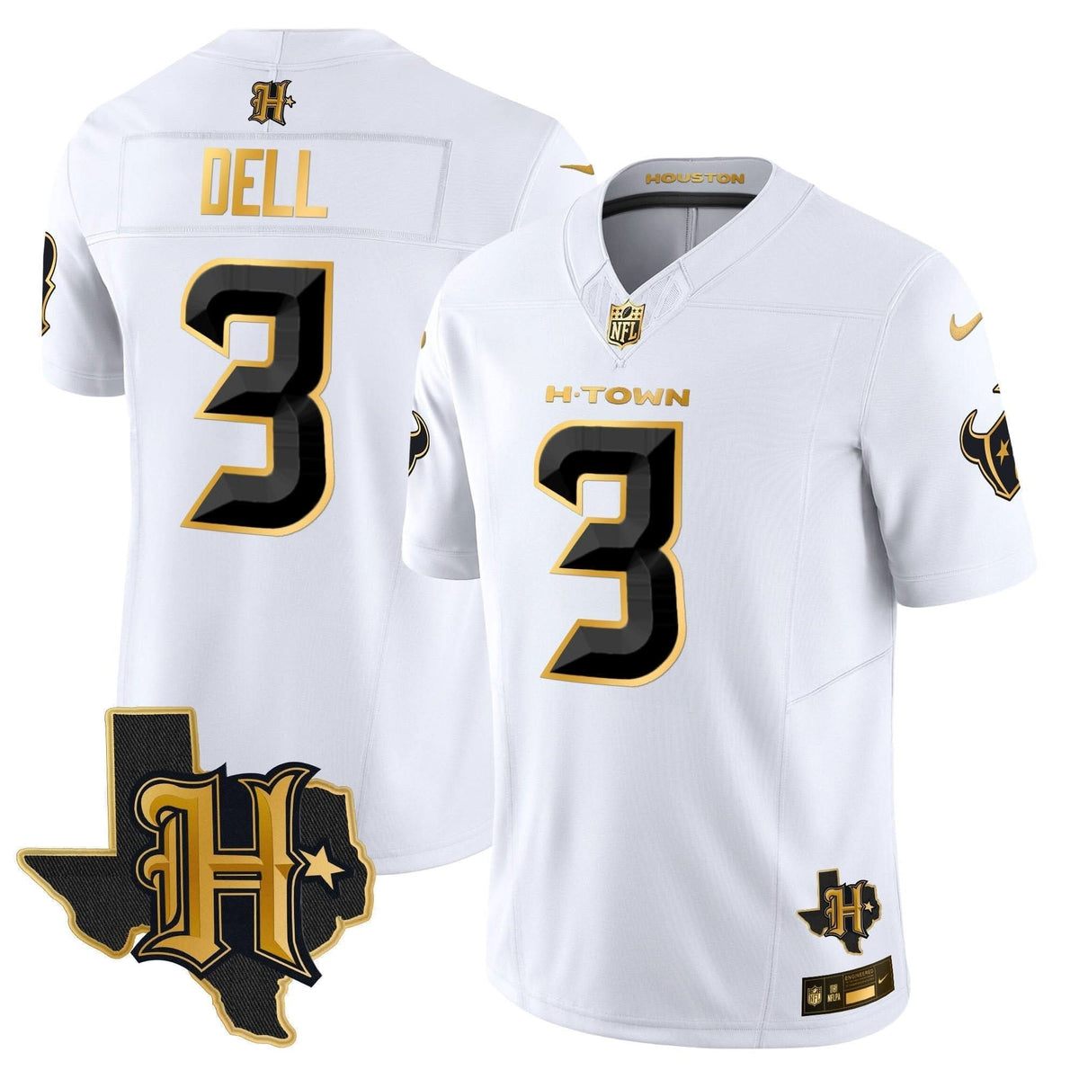 HT 2024 Texas Patch Gold Vapor Limited Jersey